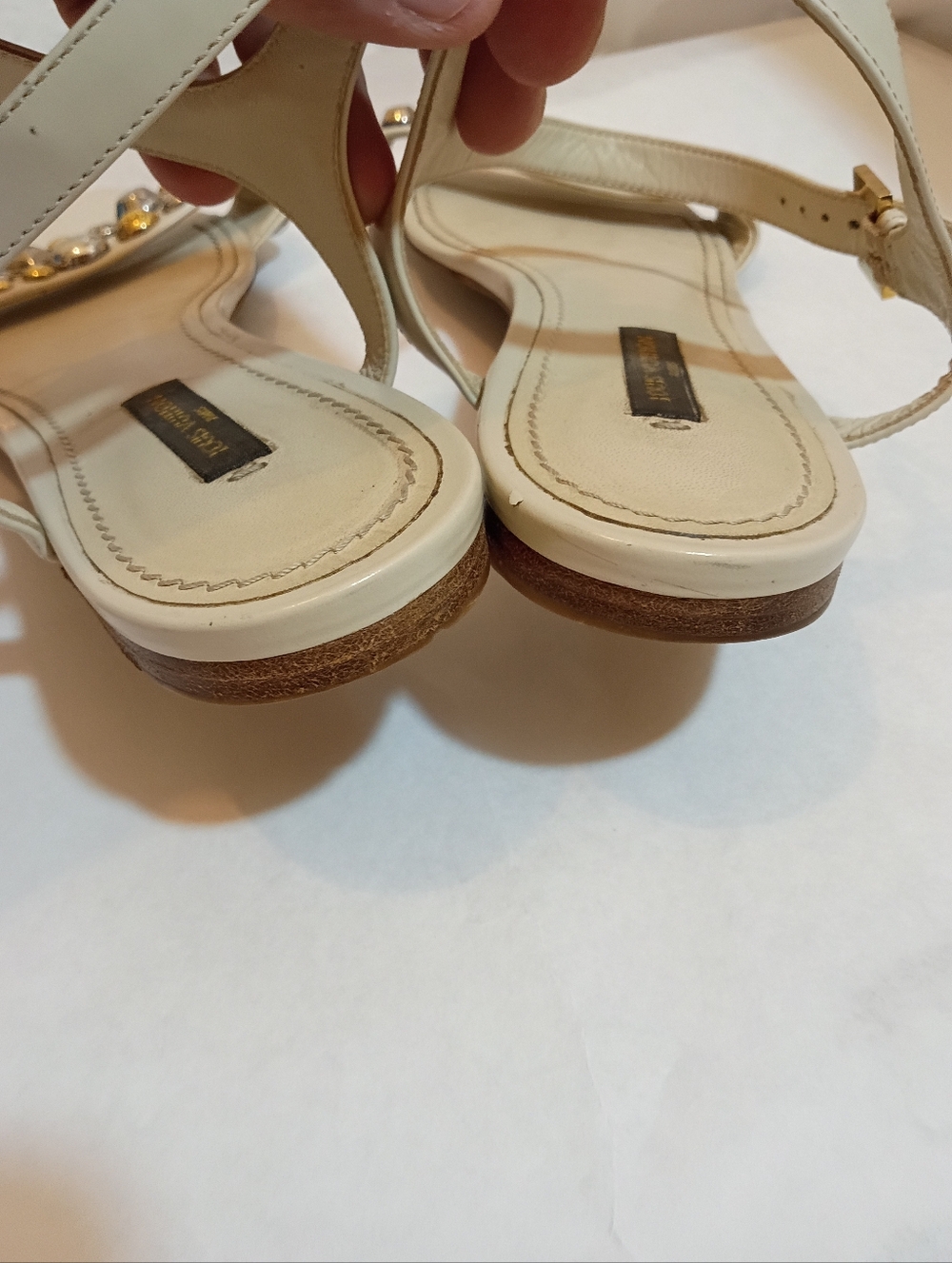 Louis Vuitton studded Luxury Women's sandals Logo Size 40 - Picture 9 of 16